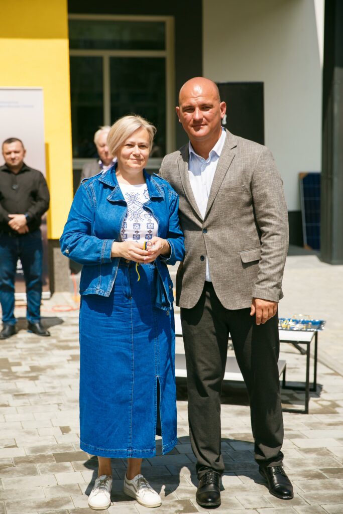 Alla and mayor of Chortkiv