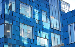 Solar facade of Copenhagen International School. Photo: SolarLab