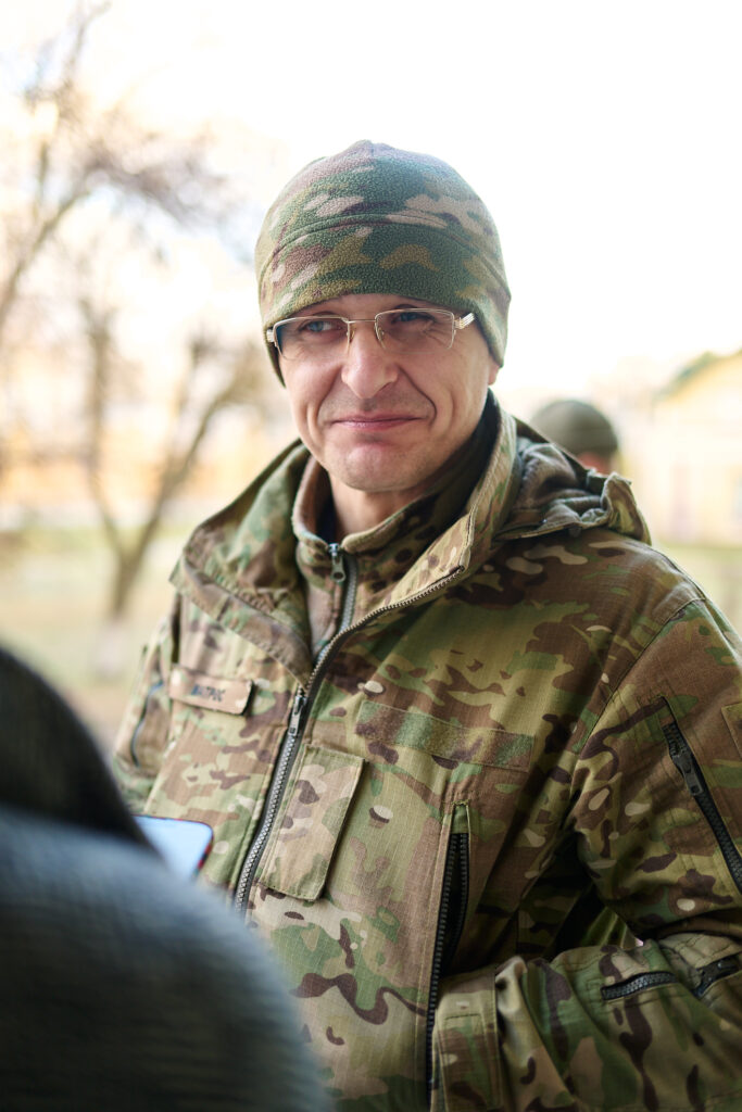 Photo: Roman, visitor at the hospital in Nemishaeve. 